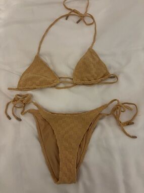 triangl swimwear Camel Triangle Bikini Top